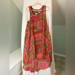 Tolani Nikki Silk Dress Mango size medium